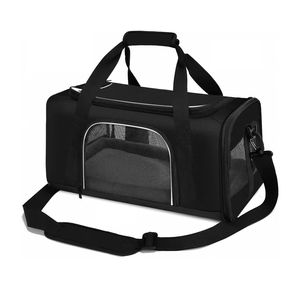 Sac de <span class=keywords><strong>transport</strong></span> portable pour chat et <span class=keywords><strong>chien</strong></span>, respirant, <span class=keywords><strong>en</strong></span> tissu Oxford, compact, approuvé pour les voitures et les compagnies aériennes, grande capacité, sac de voyage à main - Product Image 5