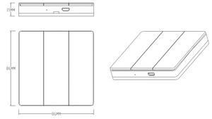 Alexa Google Tương Thích Tuya Ổ Cắm Chuyển Đổi Thông Minh Tự Động Hóa Nhà 2 Gang RF WiFi Dimmer Với <span class=keywords><strong>86X86</strong></span> Không Dây Tường Chuyển Đổi - Product Image 5