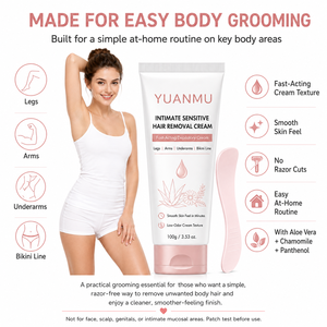 <span class=keywords><strong>Crema</strong></span> <span class=keywords><strong>Depilatoria</strong></span> de Acción Rápida en 5 Minutos, Calma la Piel, Sin Irritación, para Piel Sensible, Piernas, Brazos, Axilas, Línea del Bikini - Product Image 5