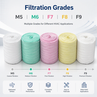 Nouveau rouleau de média filtrant en fibre synthétique F7 F8 F9 pour filtre à air industriel haute efficacité HVAC