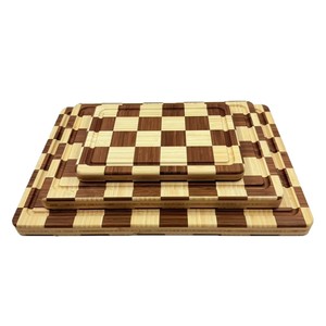 Bamboo Cutting Board Rectangle 25x18x2cm 35x25x2.5cm 43x30.5x2.5cm For Kitchen Vegetable Fruit Chopping Blocks - Product Image 2