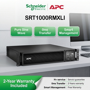 <span class=keywords><strong>APC</strong></span> SRT1000RMXLI <span class=keywords><strong>1000VA</strong></span> 700W Onduleur intelligent interactif en ligne 2U 230V pour montage en rack, alimentation de secours pour serveurs, écran LCD, Philippines - Product Image 1