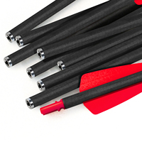 Meilleures ventes 7.5 pouces boulons d'arbalète flèches en Fiber de carbone ID 7.48mm flèches courtes pour arbalète, flèches de chasse