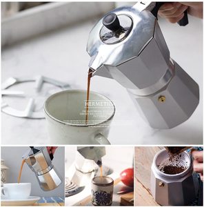 <span class=keywords><strong>Cafetière</strong></span> <span class=keywords><strong>italienne</strong></span> classique de haute qualité en aluminium avec valve à pression, compatible avec les plaques de cuisson et l'<span class=keywords><strong>induction</strong></span>, <span class=keywords><strong>cafetière</strong></span> à expresso, Moka Pot - Product Image 6