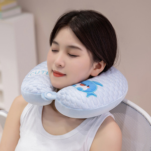 Almohada en Forma de U de Espuma Viscoelástica de Alta Calidad, Suave y Cómoda, Rellena de Fibra de Algodón - Product Image 3