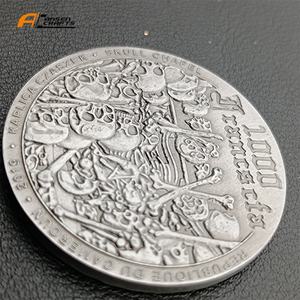 Bonne <span class=keywords><strong>chance</strong></span> têtes queues Vintage Hobo argent planté pièce défi pièce expédition rapide - Product Image 5