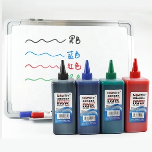 <span class=keywords><strong>Encre</strong></span> à base d'eau effaçable à sec rechargeable effaçable noir rouge bleu vert 4 couleurs pour tableau blanc pour bureau et école - Product Image 6