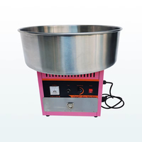 Machine à Barbe à Papa Commerciale en Acier Inoxydable Électrique pour Événements