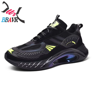 Chaussures décontractées confortables pour hommes, style slip-on, noires, tendance, sport, décontractées - Product Image 2