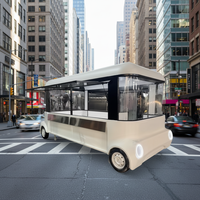 Remorque alimentaire autonome personnalisée, cuisine entièrement équipée en acier inoxydable, capacité de 200 unités, chauffage intégré, glaces, bonbons, chips