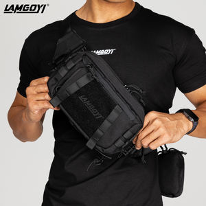 LAMGOYI レディースファッション ポリエステル製 タクティカル ショルダー/チェスト スリングバッグ ジッパー開閉 防水＆携帯可能 - Product Image 5