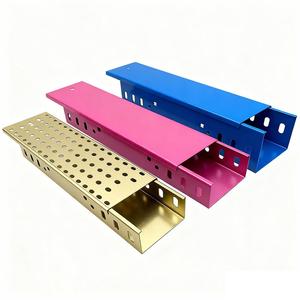 Bandejas Portacables Industriales de Acero al Carbono de Alta Calidad con Fondo Sólido, Canaletas de Acero Inoxidable y Aluminio - Product Image 1