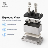 Module redresseur à diodes haute intensité EvolE Tech EVOL-150 avec boîtier métallique 1600V 200A, montage à bride, module d'alimentation pour redresseurs