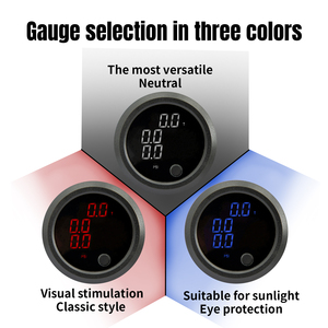 Màu xanh/đỏ/trắng 3 trong <span class=keywords><strong>1</strong></span> <span class=keywords><strong>LED</strong></span> hiển thị không khí treo kit đo áp suất với van điện từ và bảng điều khiển tàu Loại chuyển đổi - Product Image 5