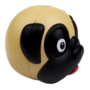 Pug Dog Head Stress Ball TPE Soft <b>Squishy</b> Fidget Toy For Kids And Adults Unisex Gift Item - Product Image 2