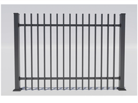 Balustrades décoratives de luxe en alliage d'aluminium noir mat de haute qualité pour escaliers, balcons, hôtels et villas extérieures
