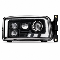 Pare-chocs métallique pour Sinotruk Sitrak G5S C7H, phare LED complet, 4 feux bas, 8 feux hauts, projecteur en forme de C, DRL, Plug and Play, 24V