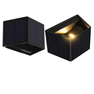 Lámpara Solar de Pared IP65 Impermeable con 2 LED de Luz Cálida, Batería de 1800mAh, Control de Luz, Lámpara Solar <span class=keywords><strong>Exterior</strong></span> para Jardín y Patio - Product Image 6