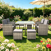 Meubles de camping d'extérieur en gros d'usine : Table et chaises de salle à manger gain de place pour patio et jardin