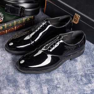 Luxurious Shiny Men's Oxford Dress <b>Shoes</b> Made Genuine Leather Simple Design Trendy Wedding Style <b>Height</b> <b>Increasing</b> Waterproof - Product Image 3