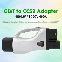 Adaptateur GBT vers CCS 2 en gros, connecteur de charge rapide CC 400 kW pour chargeur de VE européen, prise d'alimentation haute tension 1000 V 400 A IP55