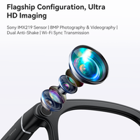 Lunettes Intelligentes avec Écoute Vocale, Musique, Caméra 800W et Navigation IA pour Diffusion en Direct, Traduction IA, Notifications Personnalisées