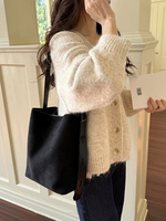 Sac seau en daim PU imprimé léopard pour femme, grand sac fourre-tout vintage, sac bandoulière réglable, sac messager, sac à main automne-hiver