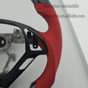 Hot Products Carbon Fibre Perforated Leather red Top Stripe Steering <b>Wheel</b> for Infiniti G27 G37 Car Steering <b>Wheel</b> - Product Image 5