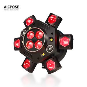 Venta al por mayor de productos: Luz de cabeza móvil de 6 ojos, 10x10W DMX 4 en 1, con haz y láser - Product Image 1