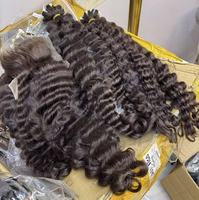 Cabello Virgen Rizado Caribeño SDD, Cabello Virgen Malayo, Cabello Virgen de Donante, Paquetes de Cabello Virgen para Crochet, Cabello Virgen Indio, Cabello Virgen a Granel SDD