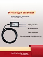 Sonde de sol multifonctionnelle : mesure de la température, de l'humidité, du pH, de l'azote, du phosphore, du potassium (NPK) pour l'agriculture intelligente – Détecteur de sol