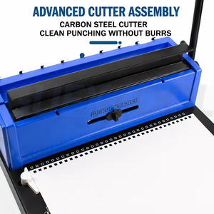 Double <b>Wire</b> <b>Binding</b> <b>Machine</b> A4 Manual Punch Binder 34-Hole Adjustable Paper <b>Binding</b> <b>Machine</b> for Office School Home - Product Image 4