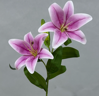 Premium 3D Seiden-Weiche Künstliche Lilien Realistische Moderne Heim- und Hochzeitsdekoration Hochwertige Umweltfreundliche Muttertags-Blumen