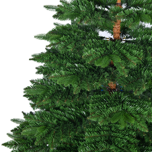 7 chân bản lề mỏng bút chì tuyết nghiêng nhân tạo cây thông giáng sinh với giá đỡ kim loại có thể gập lại, đầu 550, màu xanh lá cây - Product Image 2