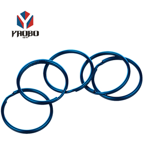 Màu Chia Nhẫn Kim Loại Chia <span class=keywords><strong>Key</strong></span> Chains Vòng Chìa Khóa Cho Lưu Niệm - Product Image 5