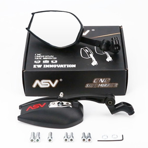 Espejo Retrovisor Ovalado Ampliado <span class=keywords><strong>ASV</strong></span> Reflector AOS4 para Motocicleta Eléctrica, con Aleación de Aluminio ABS para Niu Yadea Ninebot Long Rod - Product Image 4