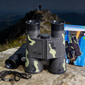 Jumelles 6X35 avec boussole, jouet d'exploration de la nature en plein air pour enfants, versions camouflage et noires, en plastique - Product Image 3