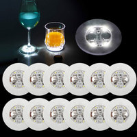 Sous-verre LED Dimmable Lumineux pour Boissons, Tapis LED pour Tasses, Idéal pour la Maison, le Bar, les Cocktails, les Mariages, les Festivals, les Événements, Décoration de Table et Éclairage