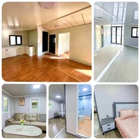Maison Conteneur Pliable à Construction Rapide, Salle de Vacances Préfabriquée avec Salle de Bain, Mini Maison Préfabriquée Mobile de 20 et 40 Pieds