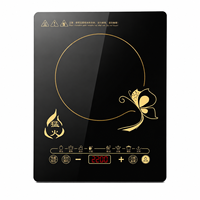 Plaque de cuisson à induction électrique 2200W étanche, portable, robuste, en verre céramique, à écran tactile, vente en gros d'usine