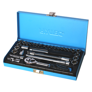 Juego de Llaves de Tubo FIXTEC de Alta Calidad, 31 Piezas, 1/4'', para Reparación de Automóviles, Estándar y Métrico, FHST0631 - Product Image 3
