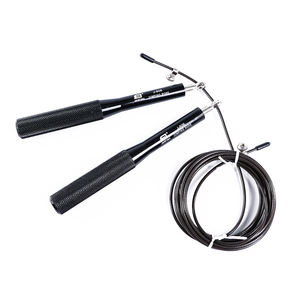 Corde à sauter avec poignée en aluminium, logo personnalisé, corde à sauter en fil d'acier rapide vente en gros - Product Image 3