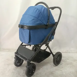 Luxury Travel Outdoor 4 Wheels Pet Stroller Wagon Detachable Cheap Small Dog Stroller