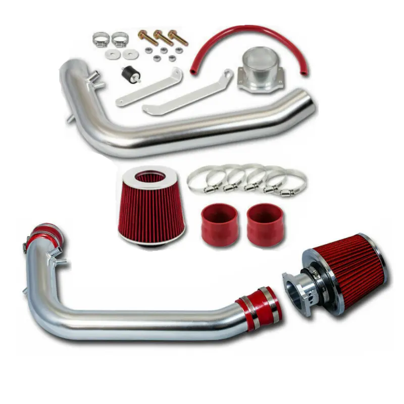 MAX Car Auto Pacing Parts Aluminum Turbo Pipe Air Intake Filter Kit For 95-98 NISSAN 240SX S14 SILVIA RACING+2.25" air filter
