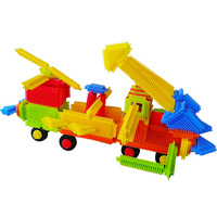 Juego de 200 Bloques de Construcción Creativos en Cubeta, Juguete Educativo de Construcción para Niños (3+ años)