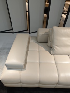 Sofá <span class=keywords><strong>cama</strong></span> de cuero suave y cómodo para sala de estar, sofá modular seccional Householod de nuevo estilo - Product Image 5