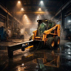 30 Ton Hydraulic Skid Steer <b>Log</b> Splitter with Pump Gear Bearing Universal Quick Attach for Heavy Duty Wood Timber Processing - Product Image 1