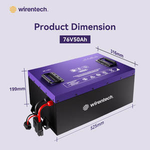 Şarj edilebilir elektrikli triportör bataryası 24V 36V 48V 50Ah Battery pil yedekleme derin döngüsü süper performans lityum piller - Product Image 4