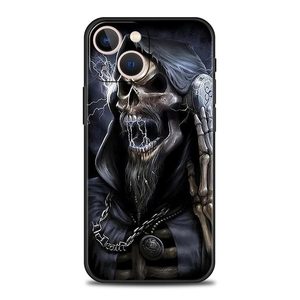 เคสโทรศัพท์มือถือ TPU ลายกะโหลกกันระเบิดสำหรับ iPhone 16 PRO MAX 15 14 13 PRO MAX ปรับแต่งภาพได้ - Product Image 4