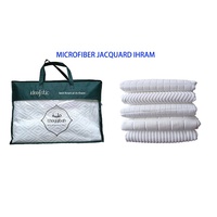Serviette Ihram Premium pour Hommes, Style Modeste, Accessoires Musulmans, Grande Taille, Sans Couture, 1 Ensemble pour Hajj et Omra